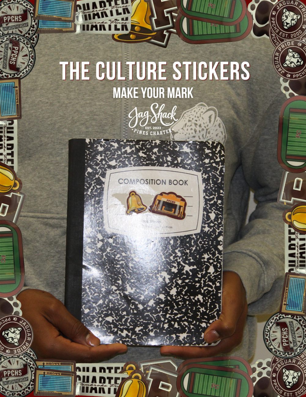 The Culture Stickers — Jag Shack sticker sheet campaign poster